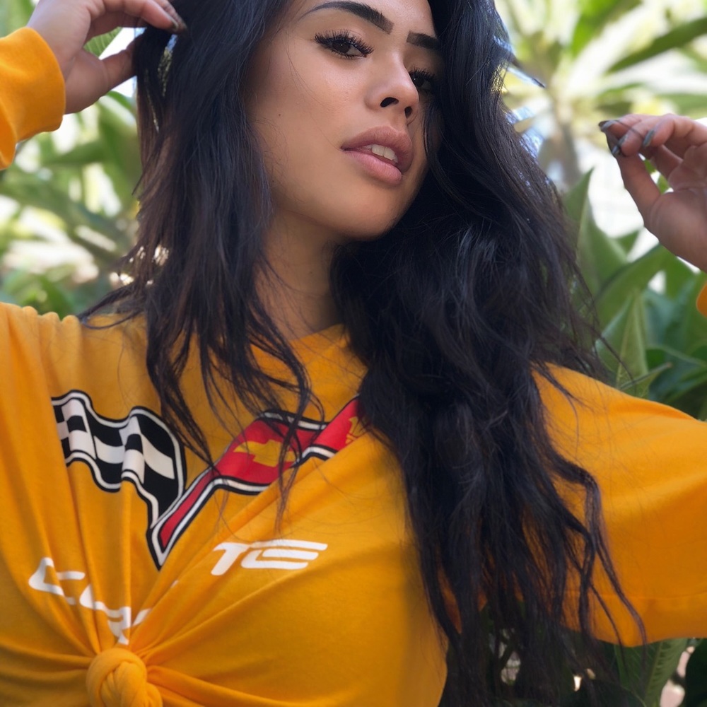 long sleeve crop top